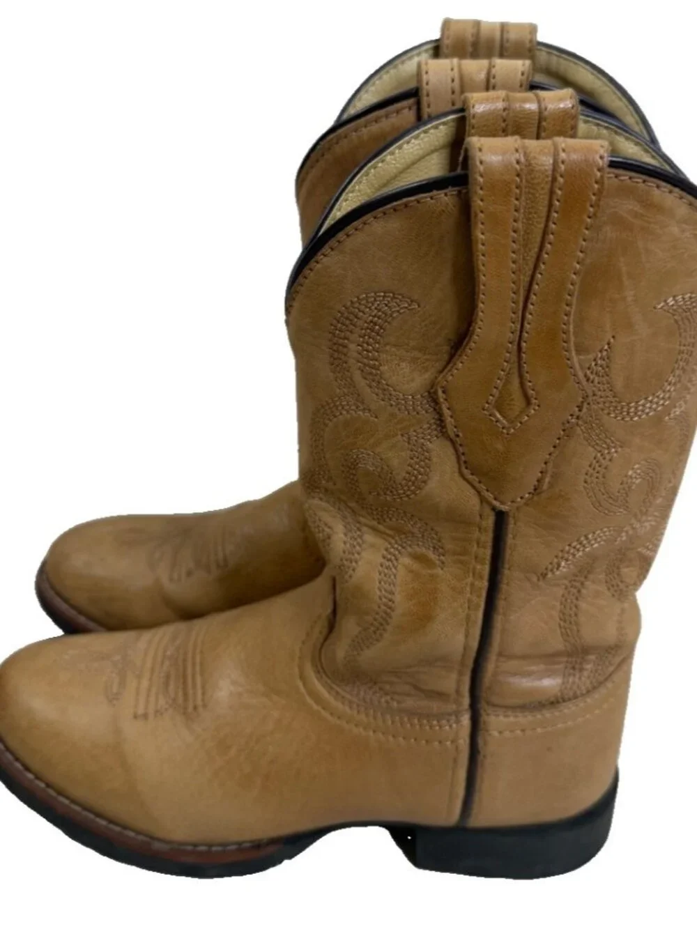 Cody James Youth Size 2 D Brown Cowboy Western Boots Leather GUC